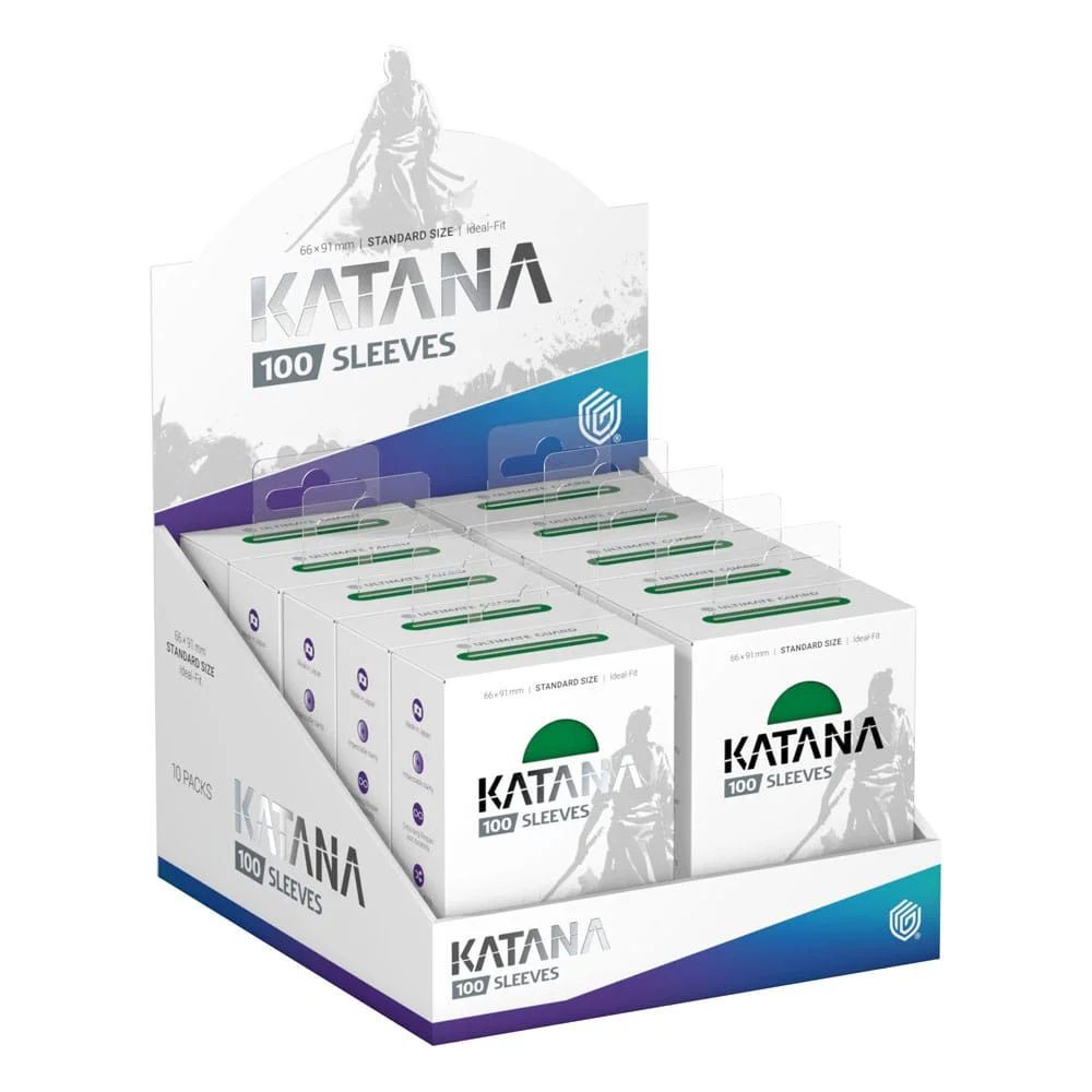 Ultimate Guard Katana Sleeves Standard Size 66 x 91 mm (100 Sleeves) - Jade Garden